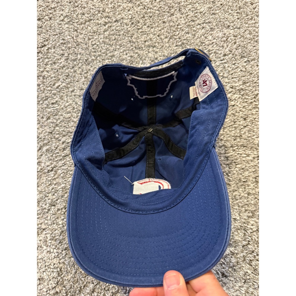 47 Brand Navy Blue Chicago Cubs Wrigley Field 100 Years Baseball Cap Men - Picture 8 of 11
